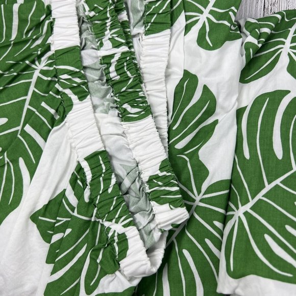 Crib Sheets 2 Fitted Baby Crib Sheets Green Leafs New Organic Cotton - Picture 2 of 4